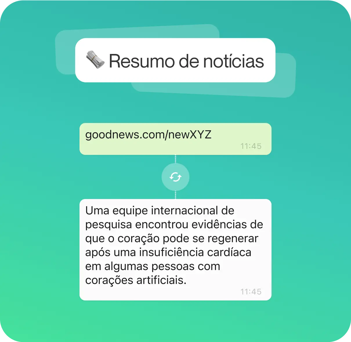 Resumos de Notícias Grátis no WhatsApp